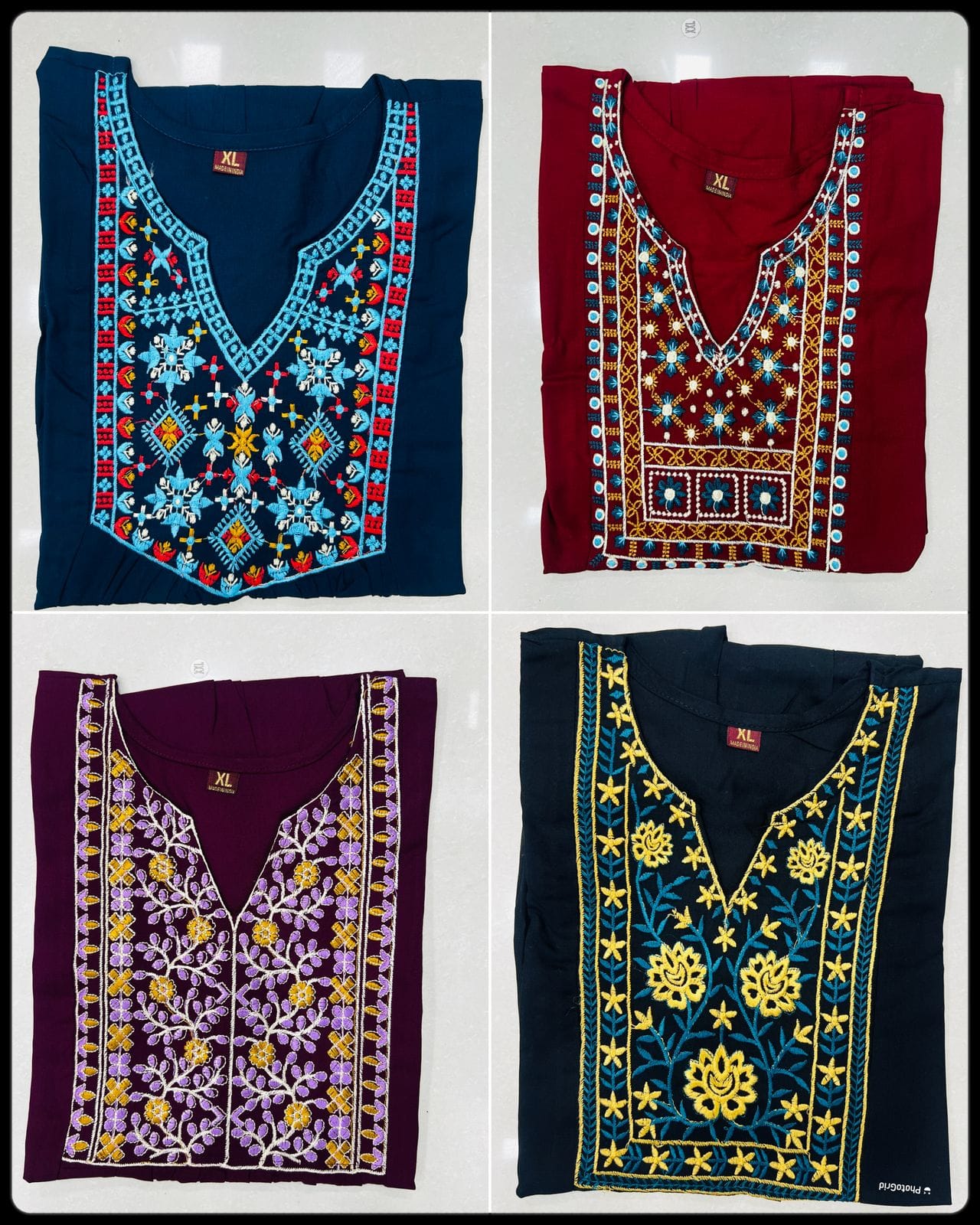 Elegant Short Tops with Embroidery