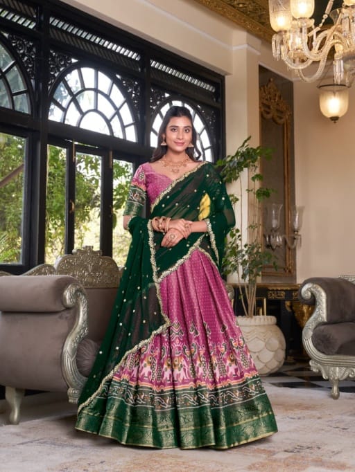 Kanchipuram Silk South Style Lehenga Choli