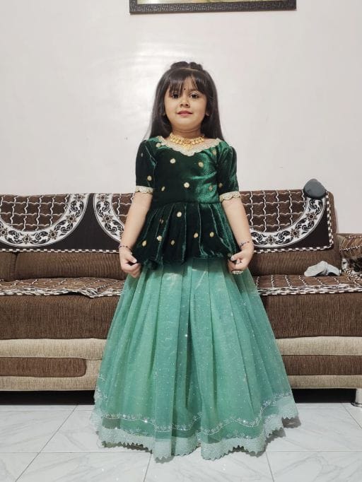 Readymade Kids Lehenga Choli with Embroidery