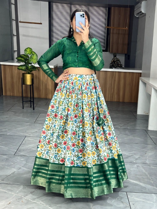 Readymade Silk Coord Lehenga Set