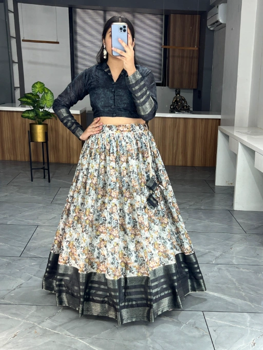 Readymade Silk Coord Lehenga Set