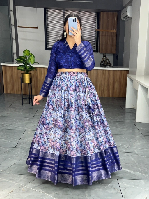 Readymade Silk Coord Lehenga Set