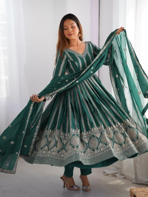 Readymade Yellow Anarkali Suit for Haldi Function