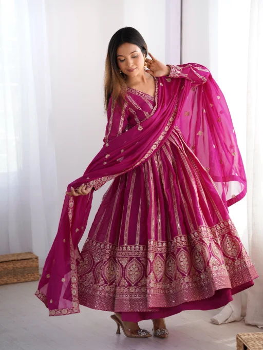 Readymade Yellow Anarkali Suit for Haldi Function