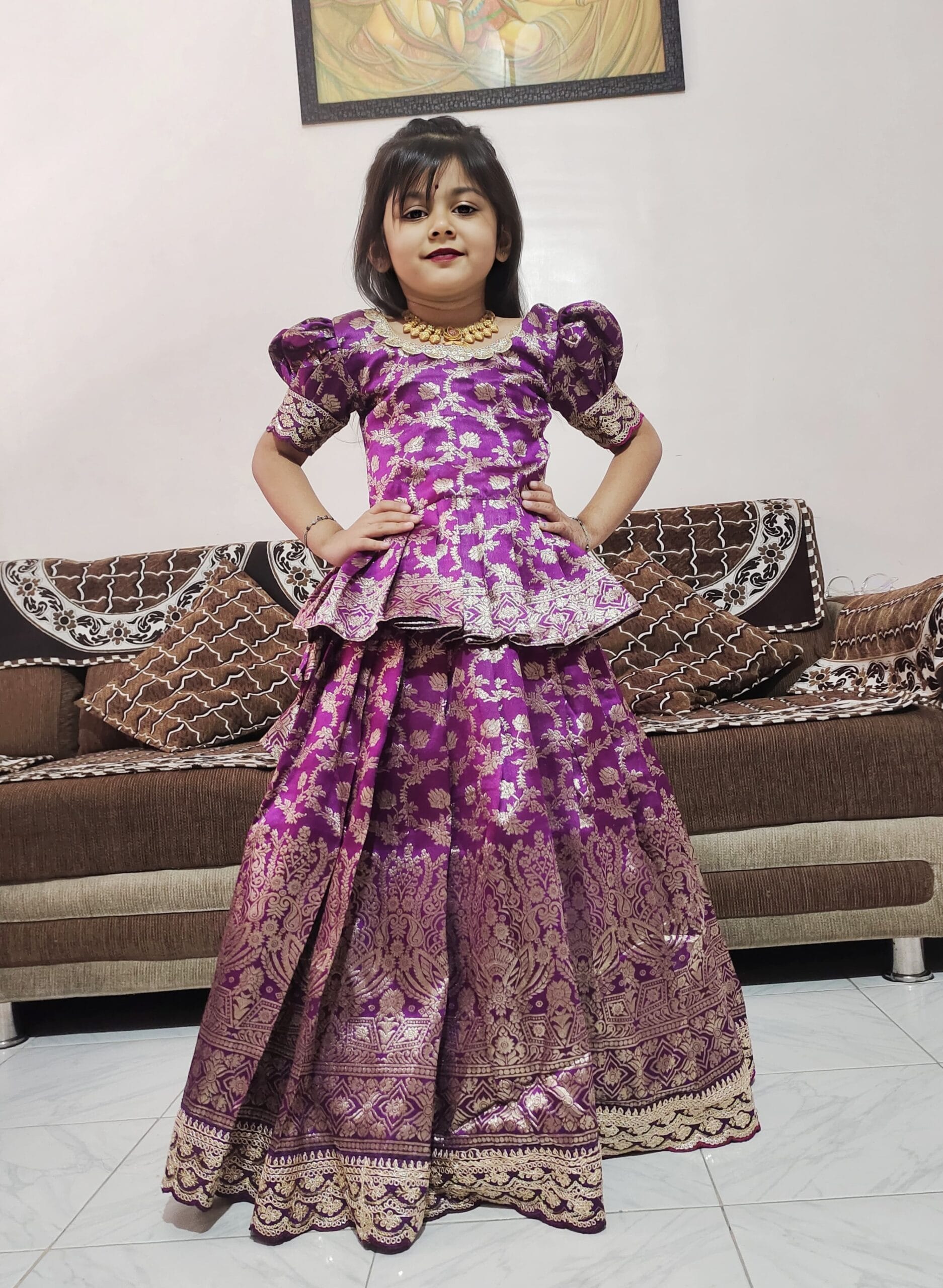 Wedding Wear Kids Lehenga Choli Design