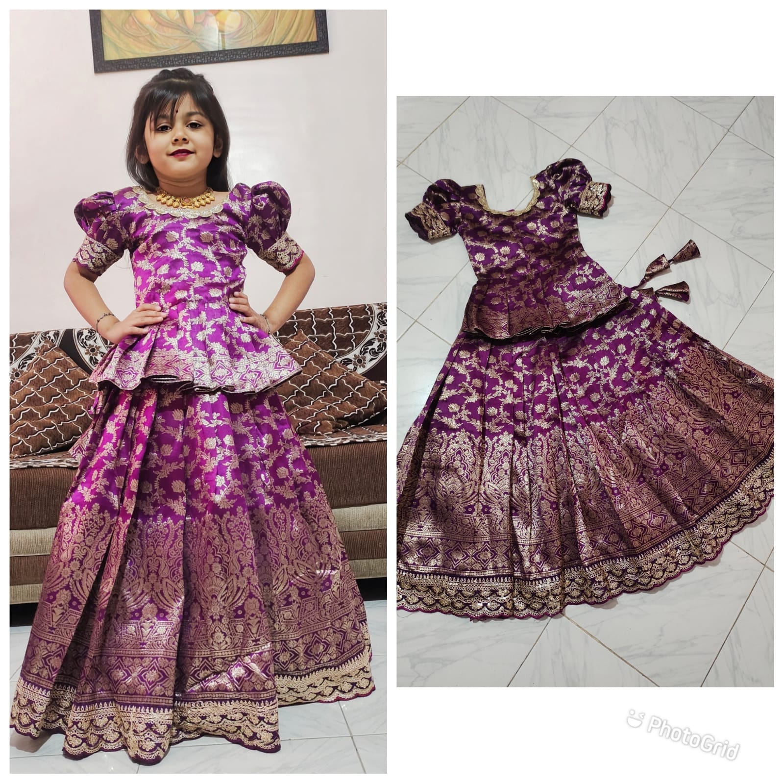 Wedding Wear Kids Lehenga Choli Design