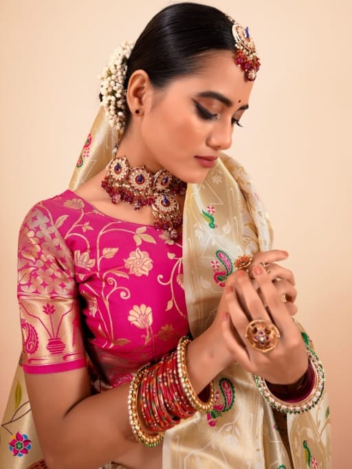Pure Paithani Silk Saree For Wedding