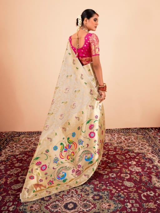 Pure Paithani Silk Saree For Wedding