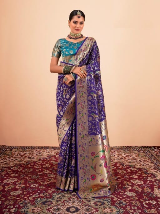 Pure Paithani Silk Saree For Wedding