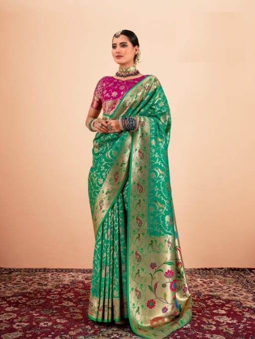 Pure Paithani Silk Saree For Wedding