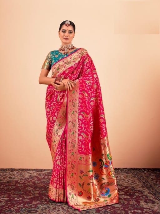 Pure Paithani Silk Saree For Wedding