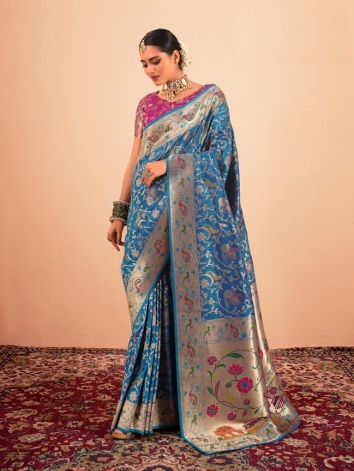 Pure Paithani Silk Saree For Wedding