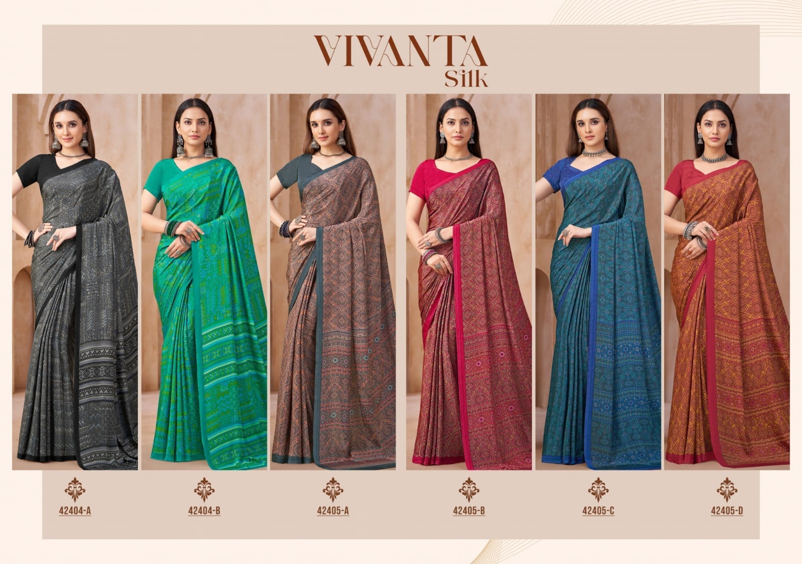 Daily Wear Printed Crepe Saree