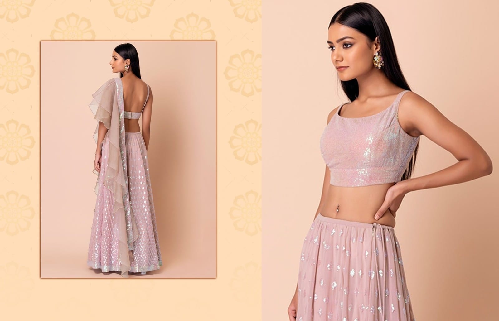 Women's Wear Sky Blue Lehenga Choli
