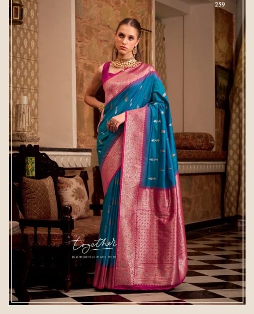 Festive Wear Soft Silk Saree With Heavy Weave Pallu
