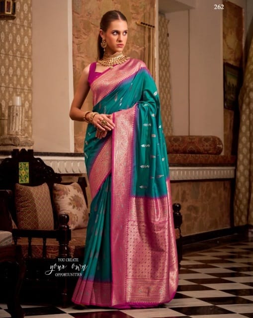 Festive Wear Soft Silk Saree With Heavy Weave Pallu