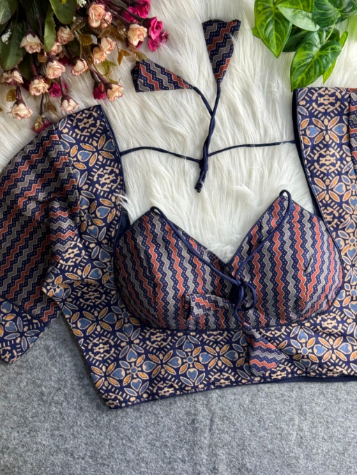 Ajrakh Printed Cotton Readymade Blouses