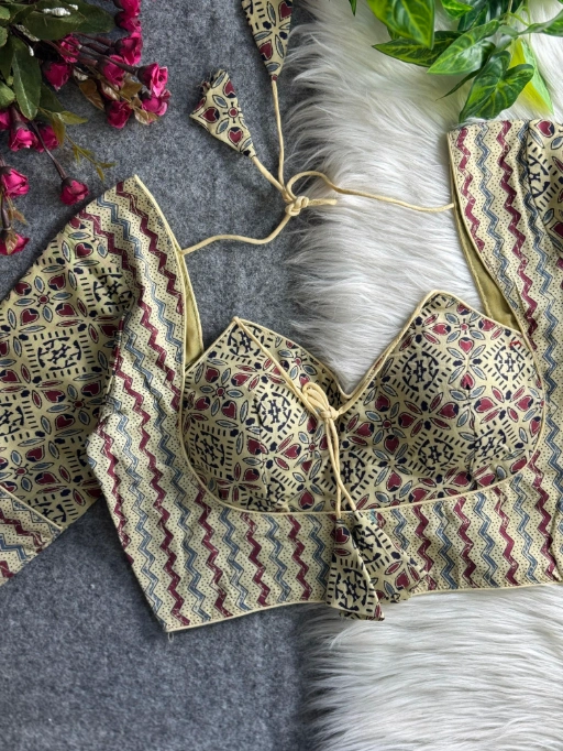 Ajrakh Printed Cotton Readymade Blouses