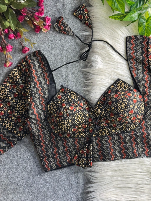 Ajrakh Printed Cotton Readymade Blouses