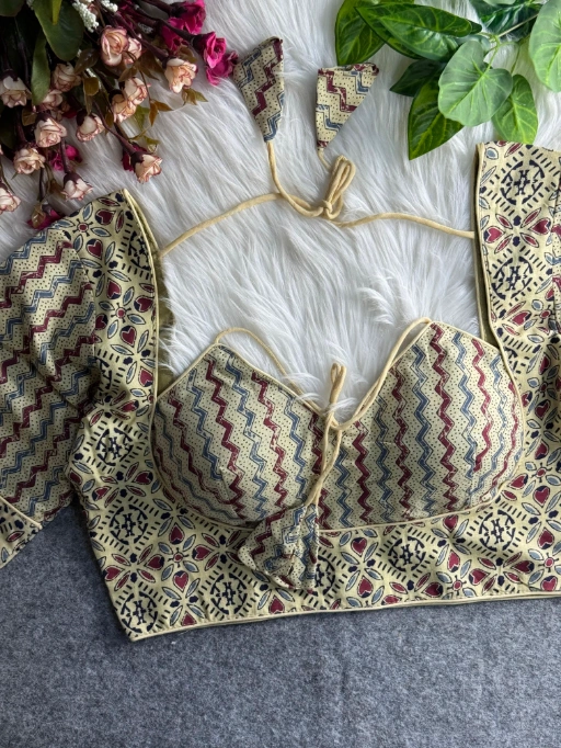 Ajrakh Printed Cotton Readymade Blouses