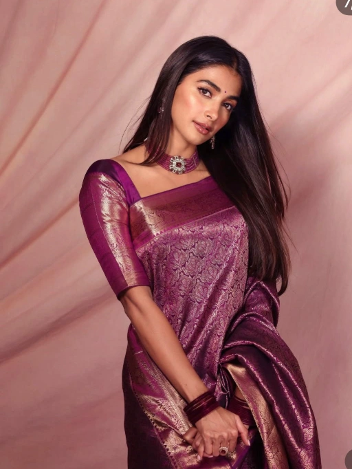 Bollywood Inspired Pooja Hedge Silk Saree