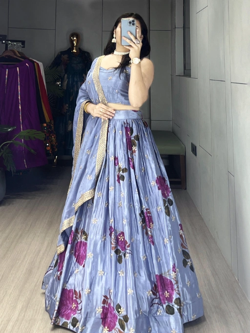Buy Most Beautiful Purple Lehenga Choli
