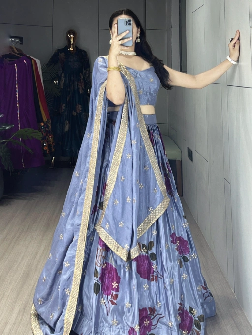 Buy Most Beautiful Purple Lehenga Choli