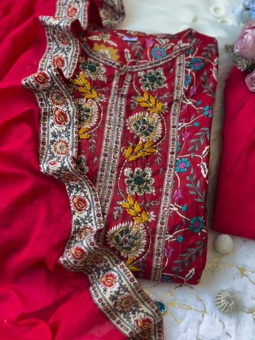 Buy Printed 3piece Long Kurta Set (3)