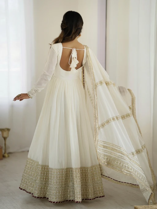 Buy Stylish Readymade Gown with Dupatta