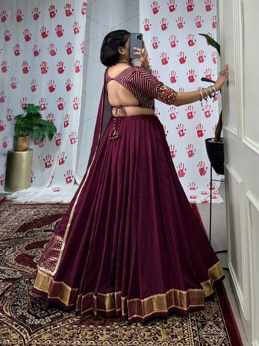 Buy Traditional Gamthi Work Readymade Chaniya Choli