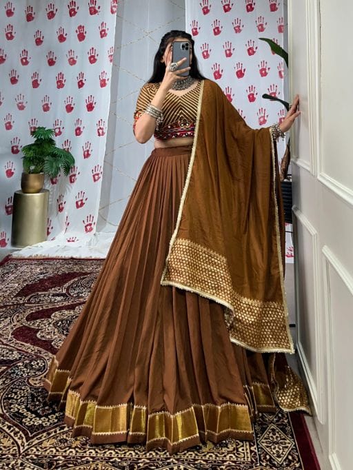 Buy Traditional Gamthi Work Readymade Chaniya Choli