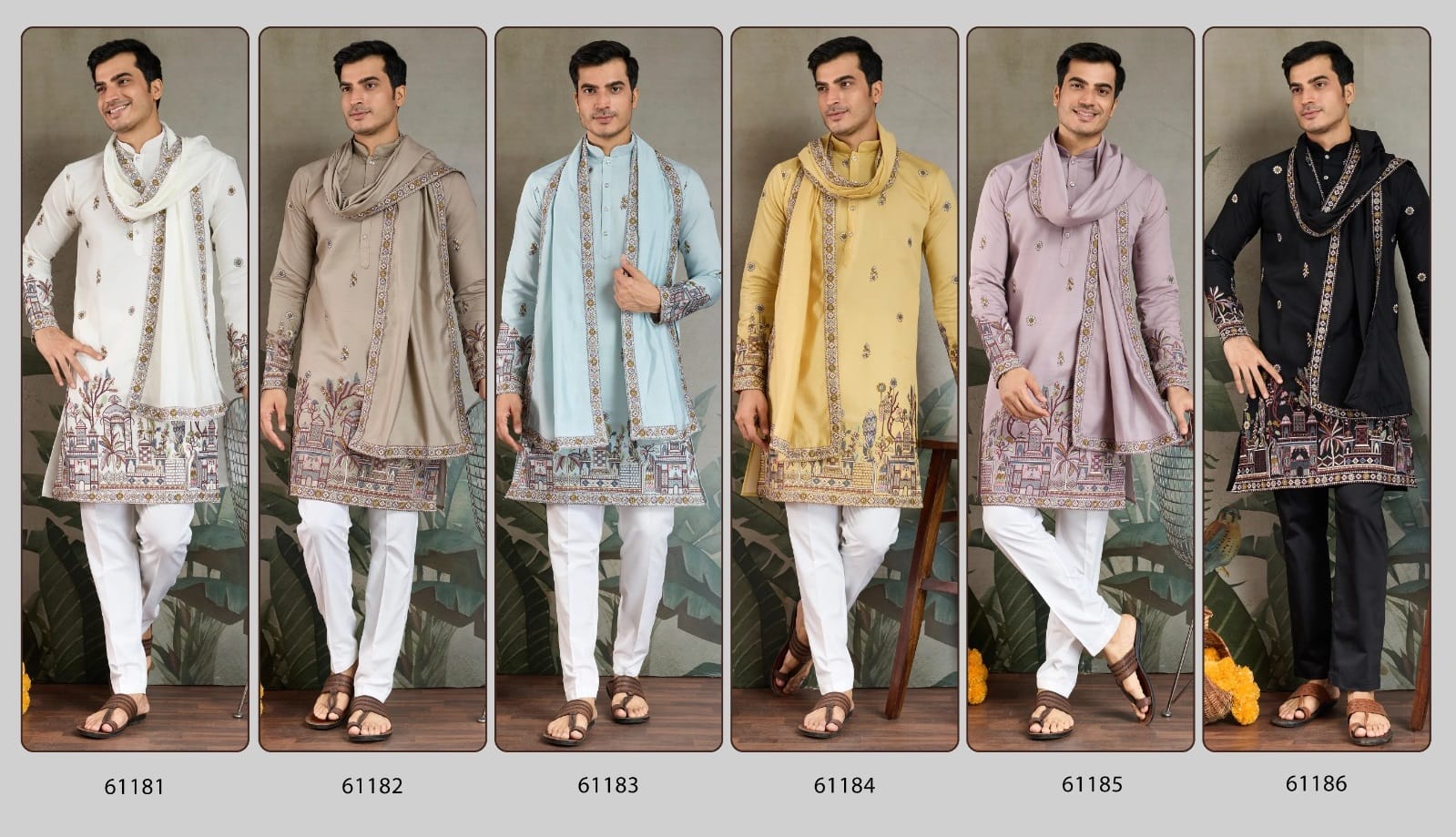 Buy Traditional Men's Rajwadi Kurta With Dupatta