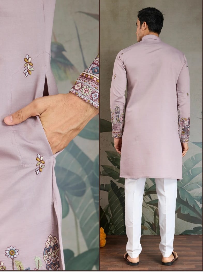 Buy Traditional Men's Rajwadi Kurta With Dupatta