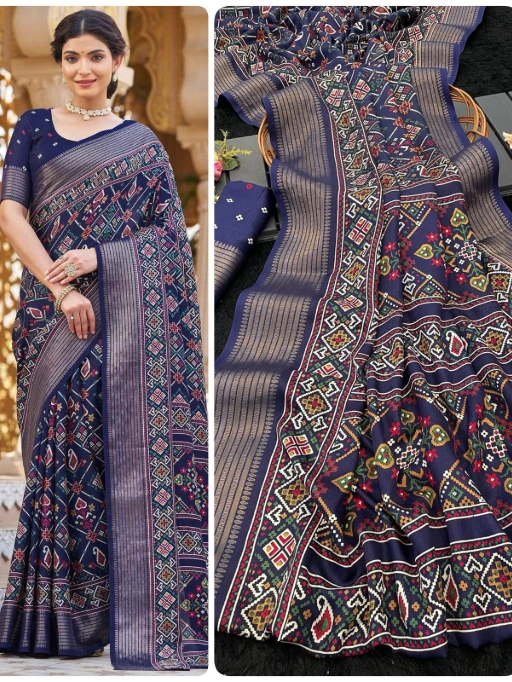 Daily Wear Patola Printed Sarees