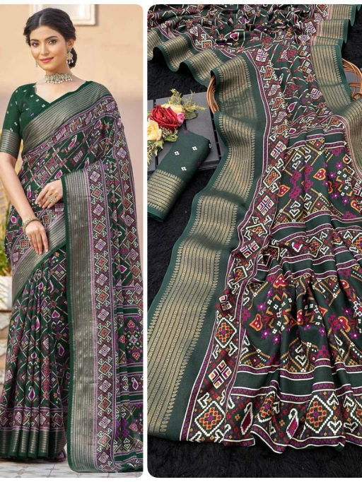Daily Wear Patola Printed Sarees