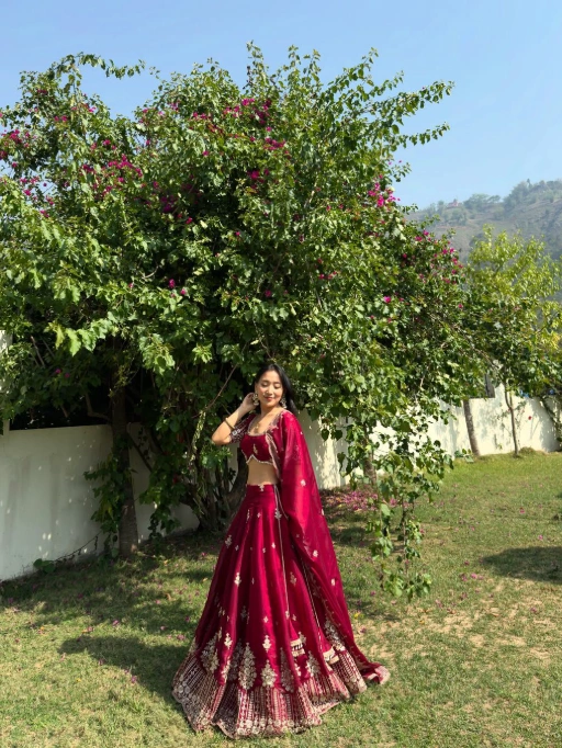 Designer Jimmy Chu Bridesmaid Lehenga Choli