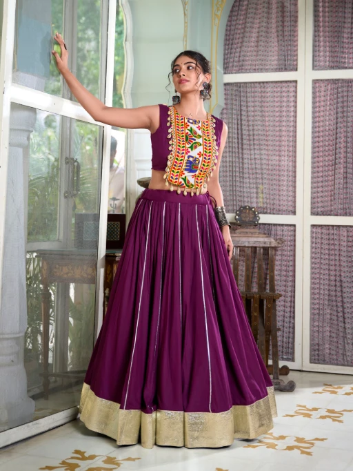 Designer Traditional Navratri Chaniya With Stylish Choli
