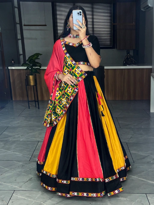 Multi Color Navratri Chaniya Choli
