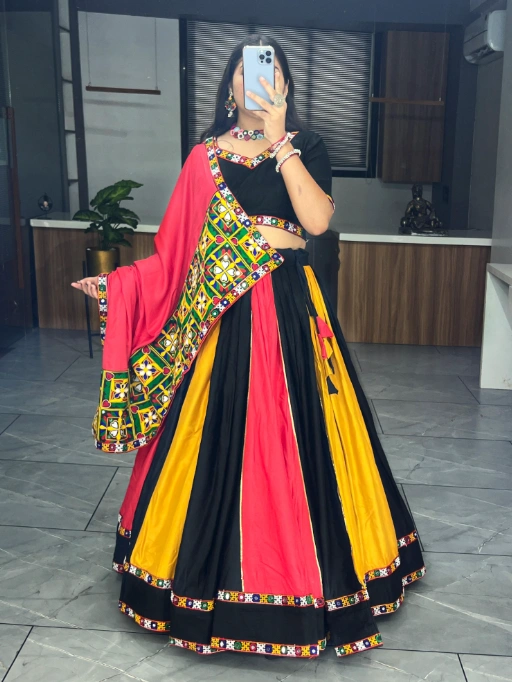 Multi Color Navratri Chaniya Choli
