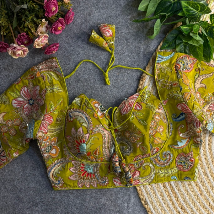 Position Print Codding Work Wedding Wear Blouse
