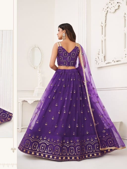 Purple Ethnic Lehenga Choli