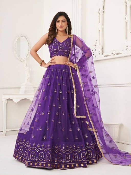 Purple Ethnic Lehenga Choli