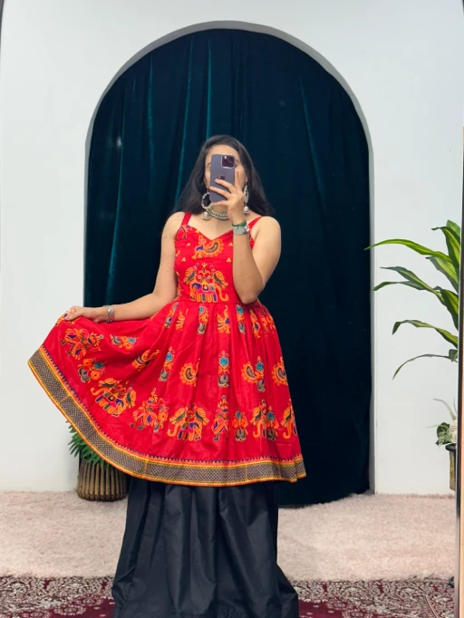 Shop Readymade Kedia with Lehenga for Navratri