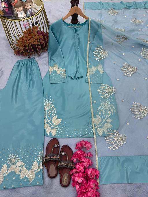 Bollywood Inspired Palazzo Embroidery Suit