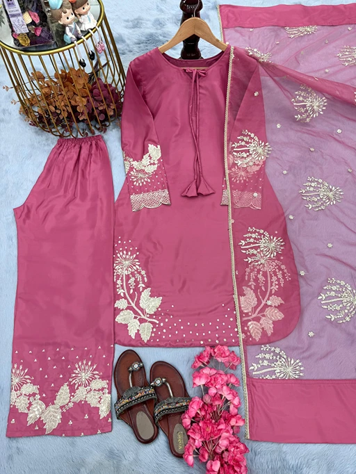Bollywood Inspired Palazzo Embroidery Suit