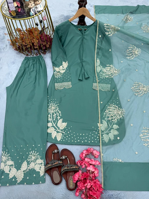 Bollywood Inspired Palazzo Embroidery Suit