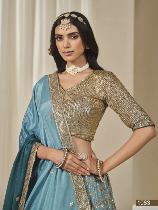 Buy Heavy Sequence Wedding Wear Lehenga Choli