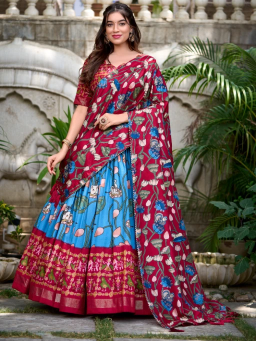 Buy Traditional Pichwai And Patola Printed Lehenga Choli