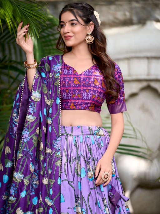 Buy Traditional Pichwai And Patola Printed Lehenga Choli