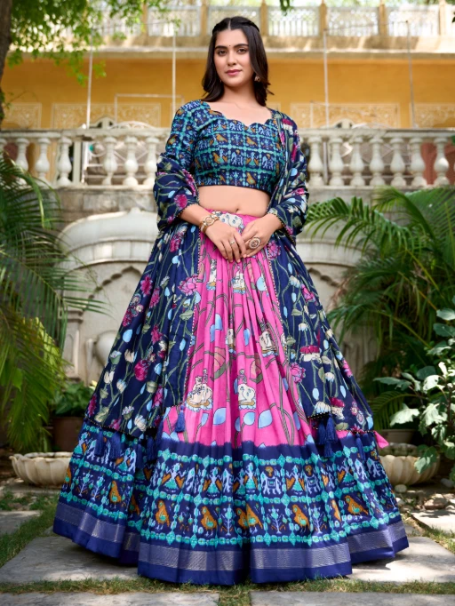 Buy Traditional Pichwai And Patola Printed Lehenga Choli